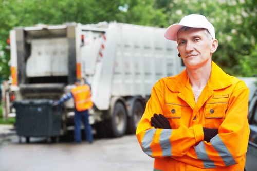 Garden waste being removed