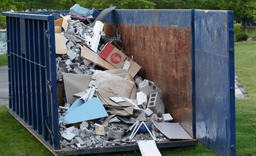 Recycling centers in South East London processing various materials